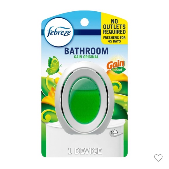 Febreze Other - Febreze Bathroom Freshener Gain Scent - Green